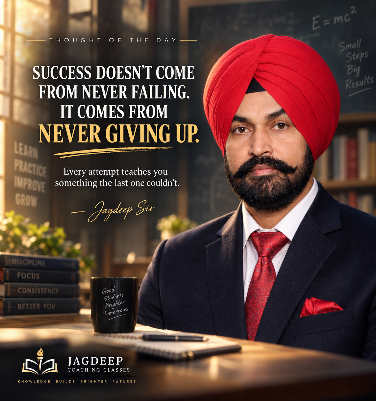 A message from Jagdeep Chahal, Physics and Mathematics educator